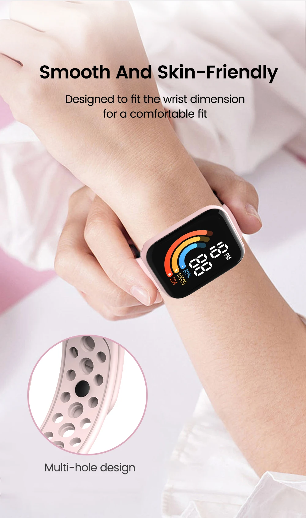 Child Watch Ultra Light LED Digital Watch for Kids Boy Girl Sports Military Silicone Wristband Electronic Clock relogio infantil images - 6
