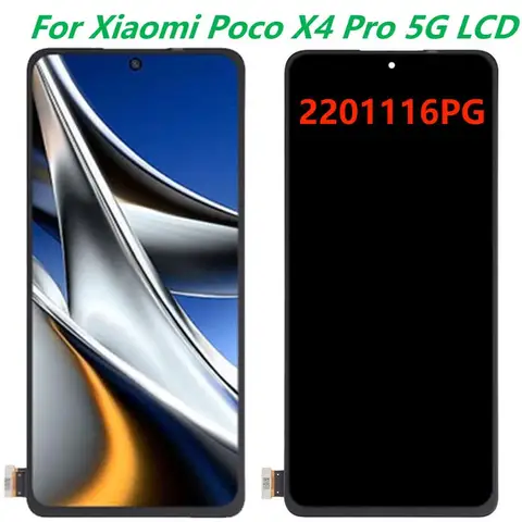 Оригинальный AMOLED дисплей для Xiaomi Poco X4 Pro 5G ЖК-дисплей с рамкой 6,67 дюйма Poco X4 Pro 5G 201116PG сенсорный экран дигитайзер в сборе