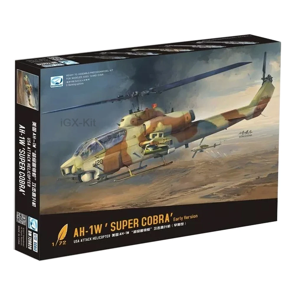 Мечта DM 720020   Масштаб 172US AH1 AH1W AH-1W Super Cobra Attack Вертолет Хобби Ремесло Игрушка Пластиковая модель Строительный комплект (art.: 3920cacef79f4) - 3920cacef79f4