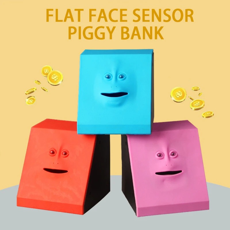 

Creative Electric Induction Face Plane Saving Money Piggy Bank Toy Children's Induction Coin Box Saving Money Creative Toy