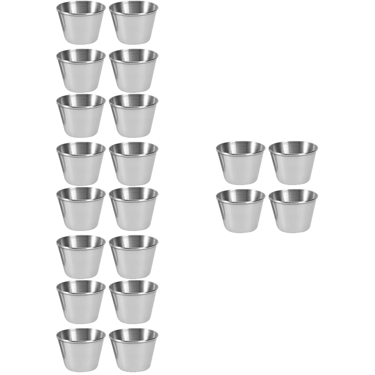 

20 Sauce Storage Cup Sauce Container Stainless Steel Sauce Cup Soy Sauce Cup