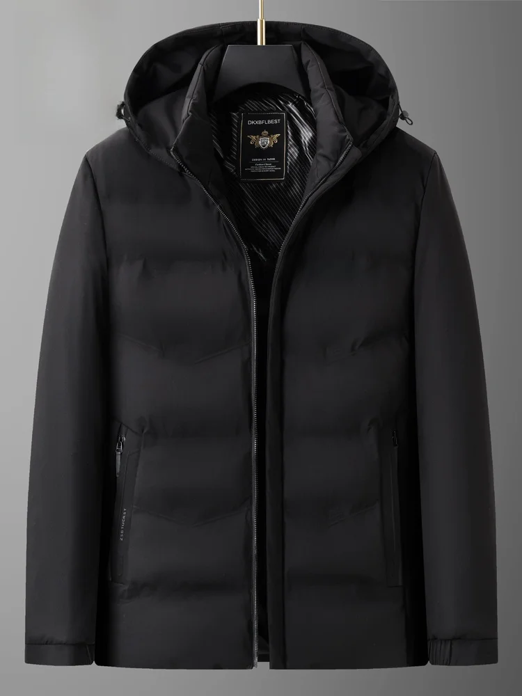 Мужское свободное пальто с хлопковой подкладкой Дятел зимняя мужская пуховая