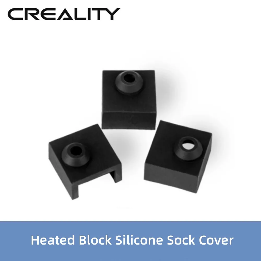 

Creality 1/3/5Pcs Heated Block Silicone Sock Cover MK7/MK8/MK9 For Ender-3/Ender-3 V2/Ender-6/CR-6 SE CR-10 printer Parts