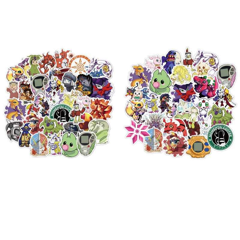 

A0023 50 шт. японское аниме Digimon милый питомец граффити игрушка чемодан гитара автомобиль телефон декоративная наклейка водонепроницаемый опт...