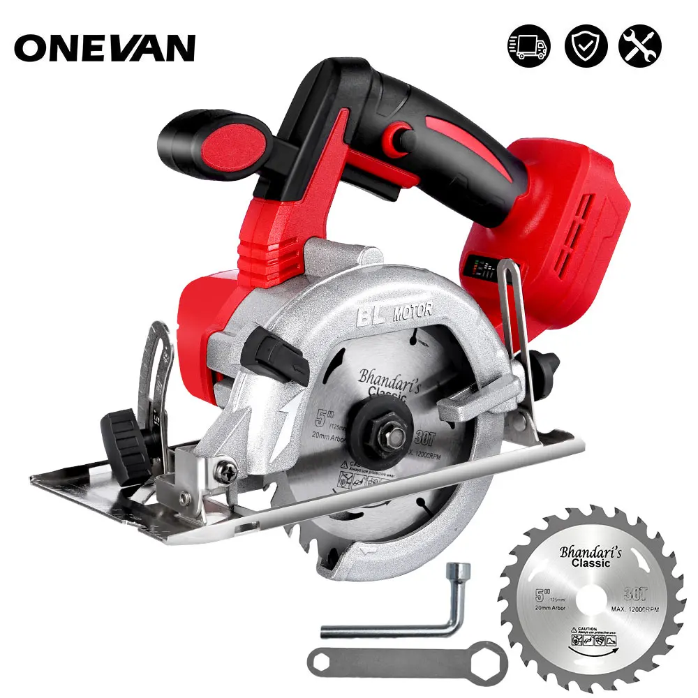 

1500W Electric Mini Circular Saw 12000RPM 125mm Multifunctional Electric Saw DIY Woodworking Power Tools For Makita 18v Battery