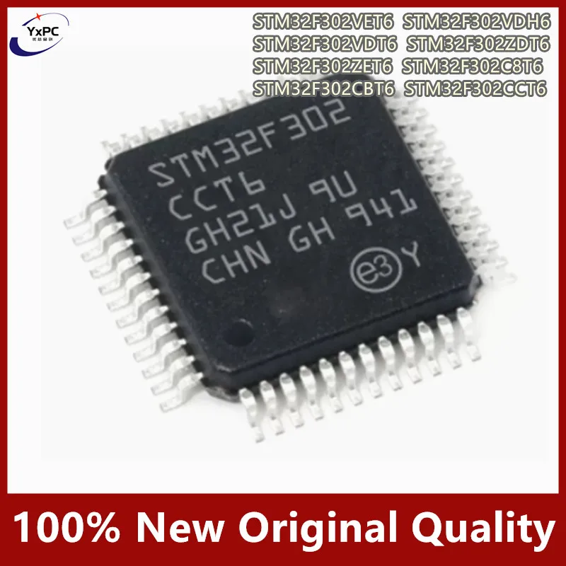 

1pcs STM32F302VET6 STM32F302CBT6 STM32F302CCT6 STM32F302VDH6 STM32F302VDT6 STM32F302ZDT6 STM32F302ZET6 STM32F302C8T6 MCU chips