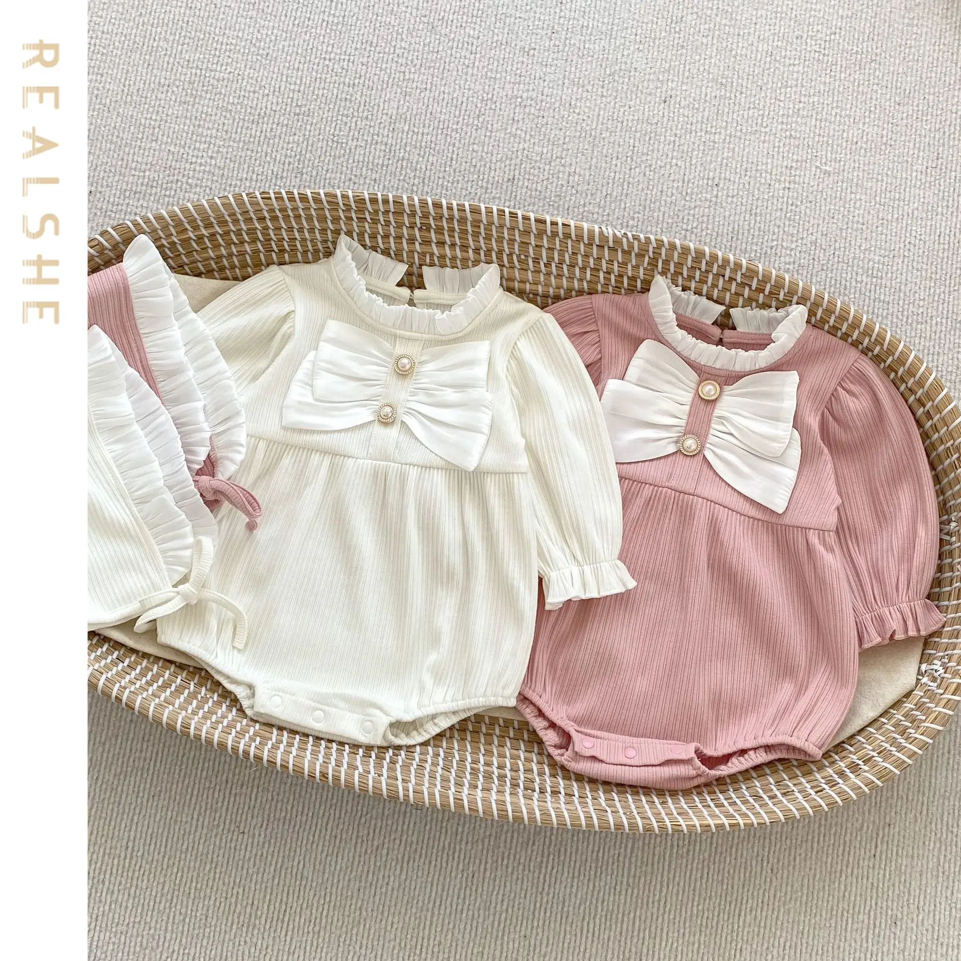 

Autumn Newborn Baby Rompers for Girls 2023 New Baby Girls Costume Baby Outwear Jumpsuits Baby Girls Clothing