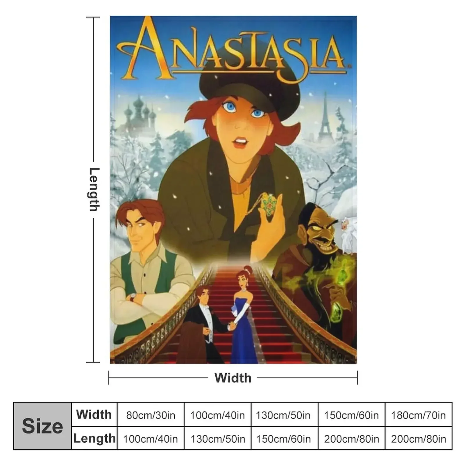 Классическое одеяло с плакатом Anastasia теплая зима на зиму одеяла