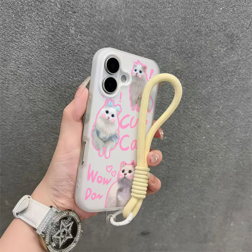 Фото Мягкий силиконовый чехол-накладка 2-в-1 с ремешком на запястье для Xiaomi 15T Pro, 17 Pro Max, 14T Pro, Mi11 Lite 5G №1
