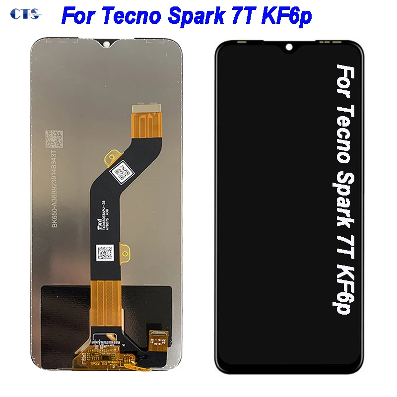 

6.5" For Tecno Spark 7T,KF6p LCD Display For Tecno Spark Go 2021 Touch Screen Digitizer Assembly Pantalla Para Celulares LCD