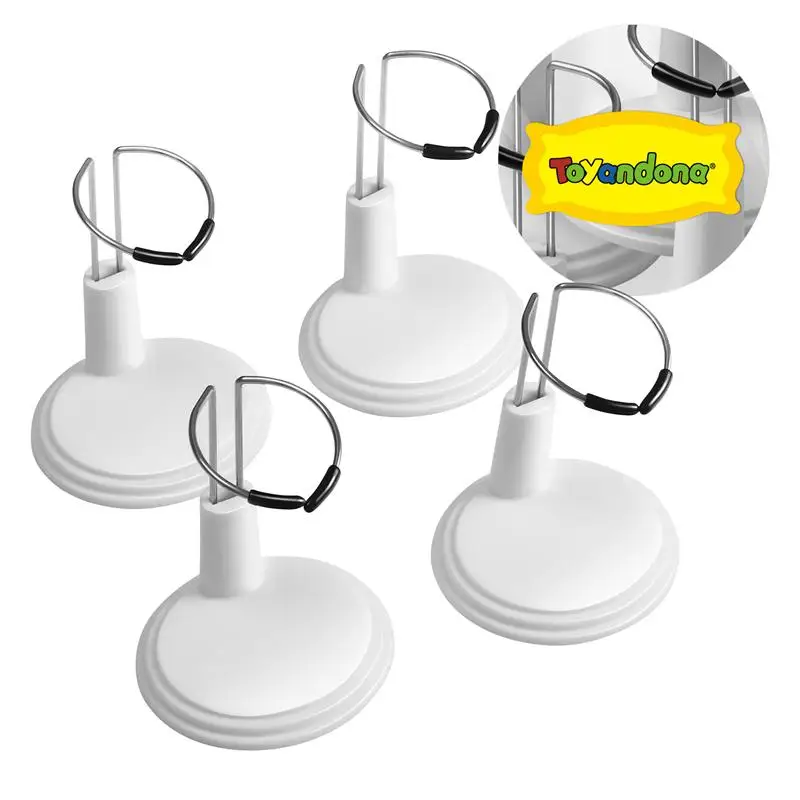 

4Pcs Doll Stand Support Doll Displaying Holder Action Figures Stand Doll Accessories Baby Girls Gift