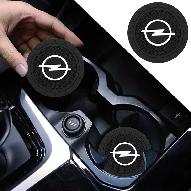 

Car Cup Mat Silica Gel Non-slip Car Coasters Auto accessories For Opel Astra j Insignia Astra g Corsa Zafira Mokka Vivaro Meriva