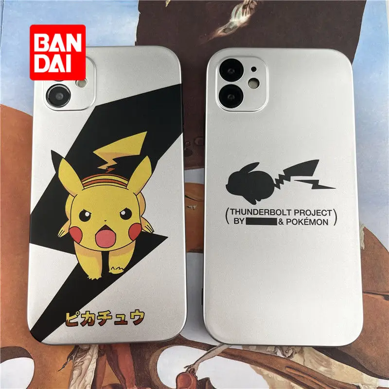 

Телефонный чехол Bandai с покрытием для iPhone 13Pro 12 12Pro 11 Pro X XS Max XR 7 8 Plus, Мультяшные Чехлы, милые противоударные мягкие чехлы