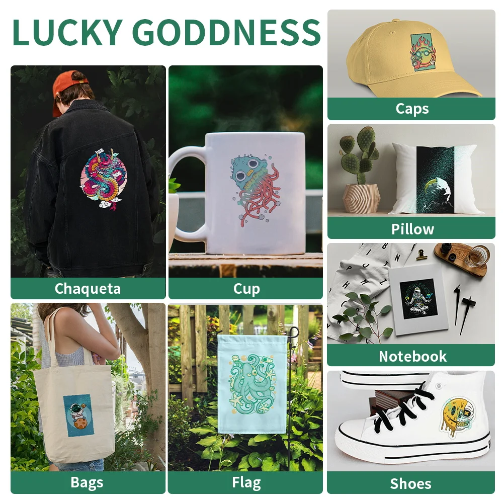 Переносная пленка Lucky богиня A3, A4, 100 шт., DTF, термопереносная бумага для домашних животных, листы для предварительной обработки DYI, Прямая пост... (art.: 3920bf4e0c255) - 3920bf4e0c255