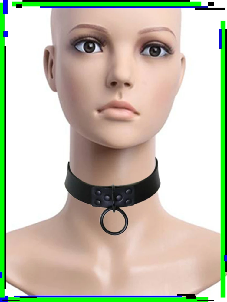 Ожерелье из ПУ кожи с заклепками для мужчин и женщин |