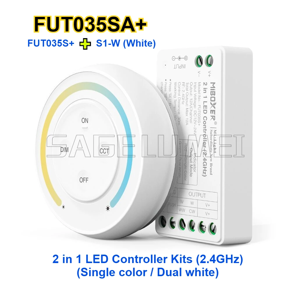Фото Новые комплекты светодиодных контроллеров MiBoxer (2,4 ГГц) DC12~24V FUT037SA+ FUT043A+ 3in1 RGB/RGBW/RGB+CCT FUT035SA+ 2in1Singlecolor/Dual white №3