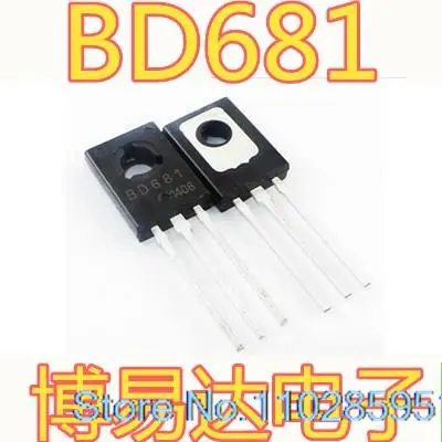 20 шт./лот BD681 TO-126 100V/4A/40W NPN 20 шт./лот BD681 TO-126 100V/4A/40W NPN