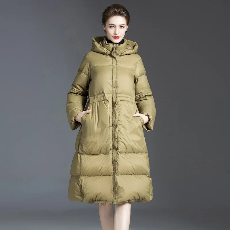 Down jacket 2022 new women luxury European station Korean version of high-end fashion a version of the cape in the long code