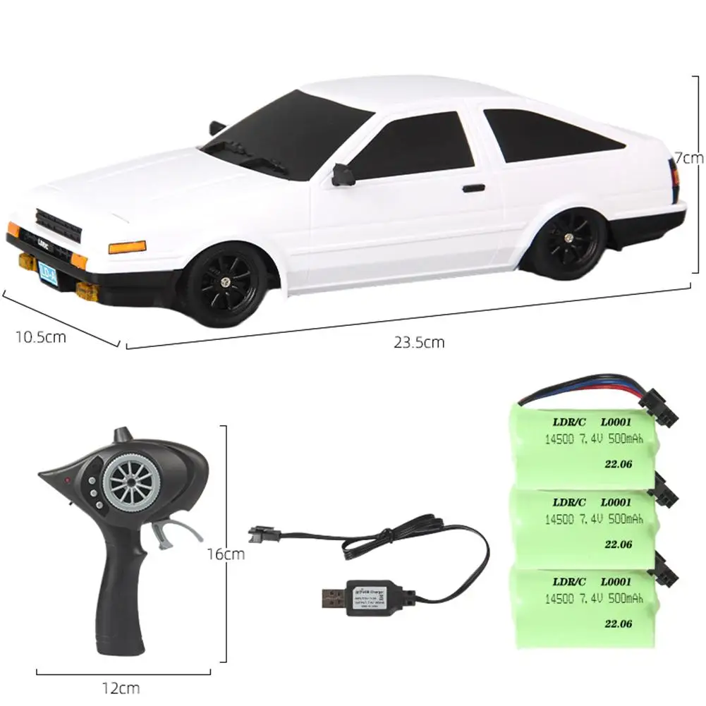 

LD-A86 1/18 2.4G RWD RC Car Drift Vehicles LED Lights Full Proportional Controlled Models Toys