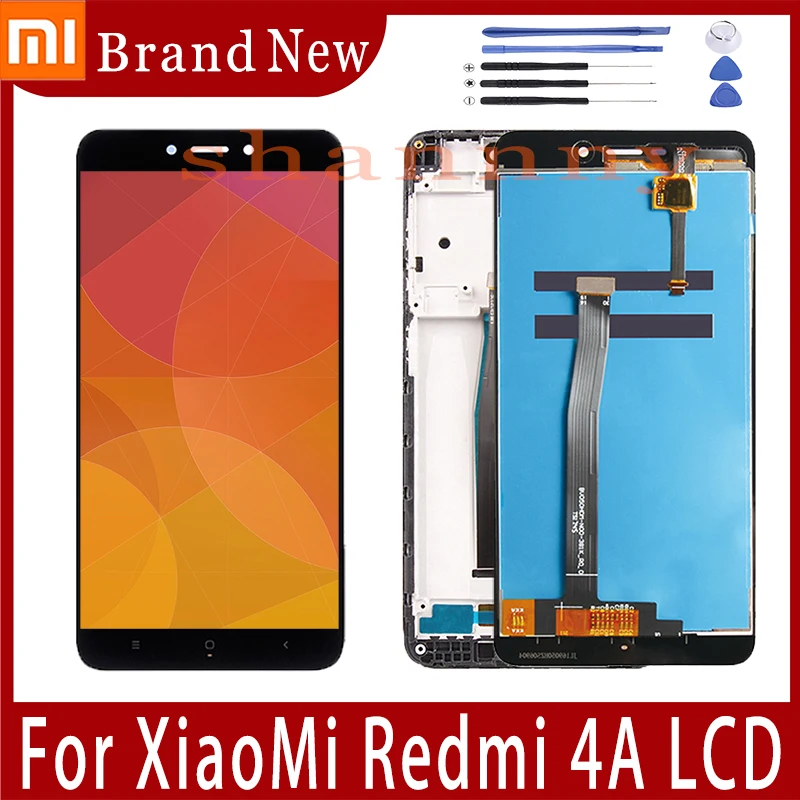 

5.0'' Original Redmi 4A Display Screen, for Xiaomi Redmi 4A 2016117 Lcd Display Touch Screen Digitizer With Frame Replacement