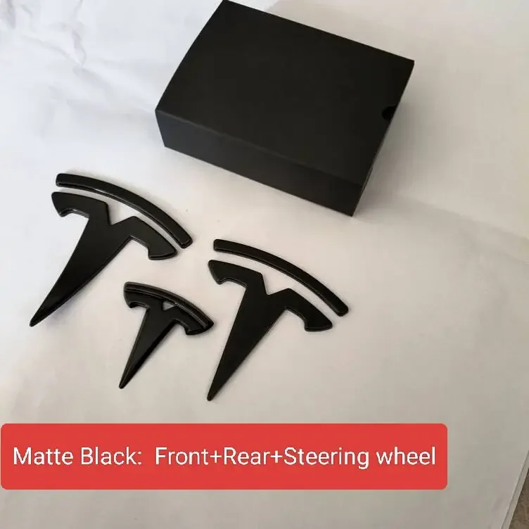 

Покрываемый передний логотип из АБС-пластика, задний логотип, значок на руль для Tesla Model 3 Y, этикетка из углеродного волокна, автомобильные аксессуары, персонализация