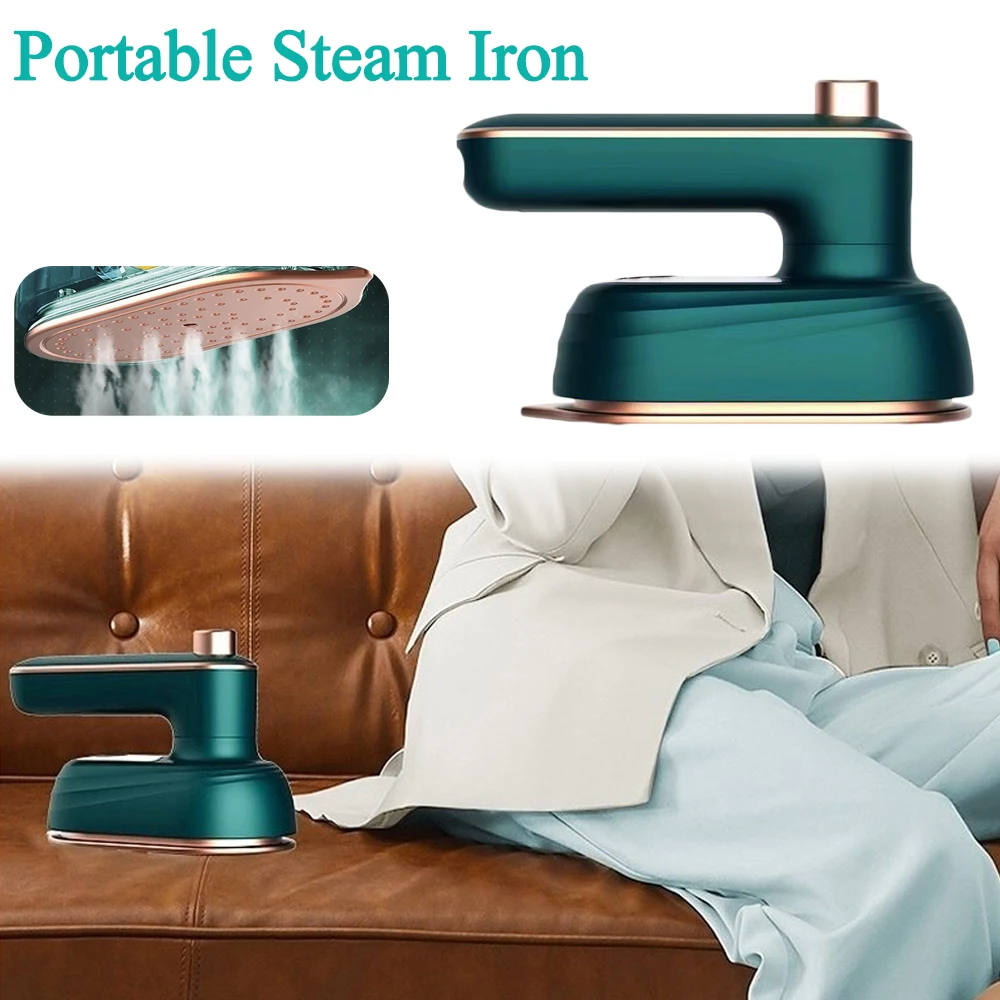 

Portable Steam Iron for Clothes Vertical Handheld 50ml Wet Dry Ironing Machine Home Travelling Mini Garment Steamer 38W