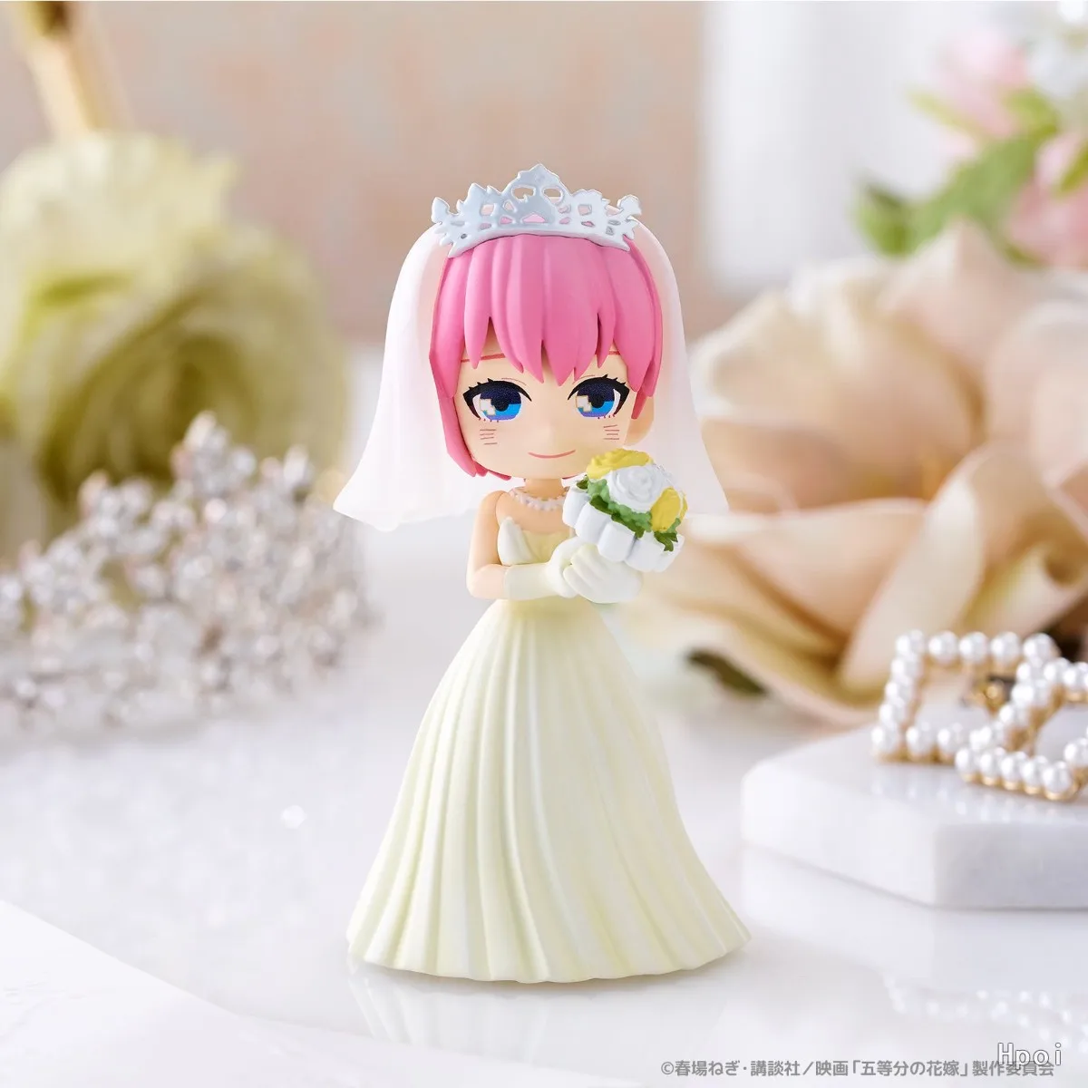 Фото В наличии оригинальный Bushiroad Creative Palverse Gotoubun No Hanayome, полный комплект свадебного платья, аниме для девочек, фигурки Waifu, модель игрушки №2