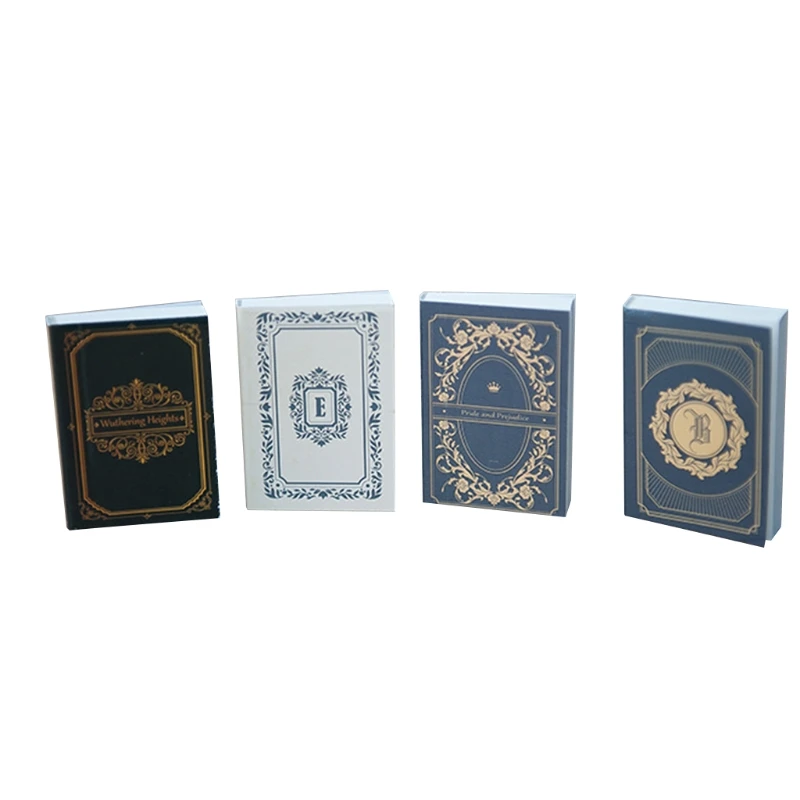 

4 Pcs Retro Mini Books Newborn Photography Props Book Photo Decorations