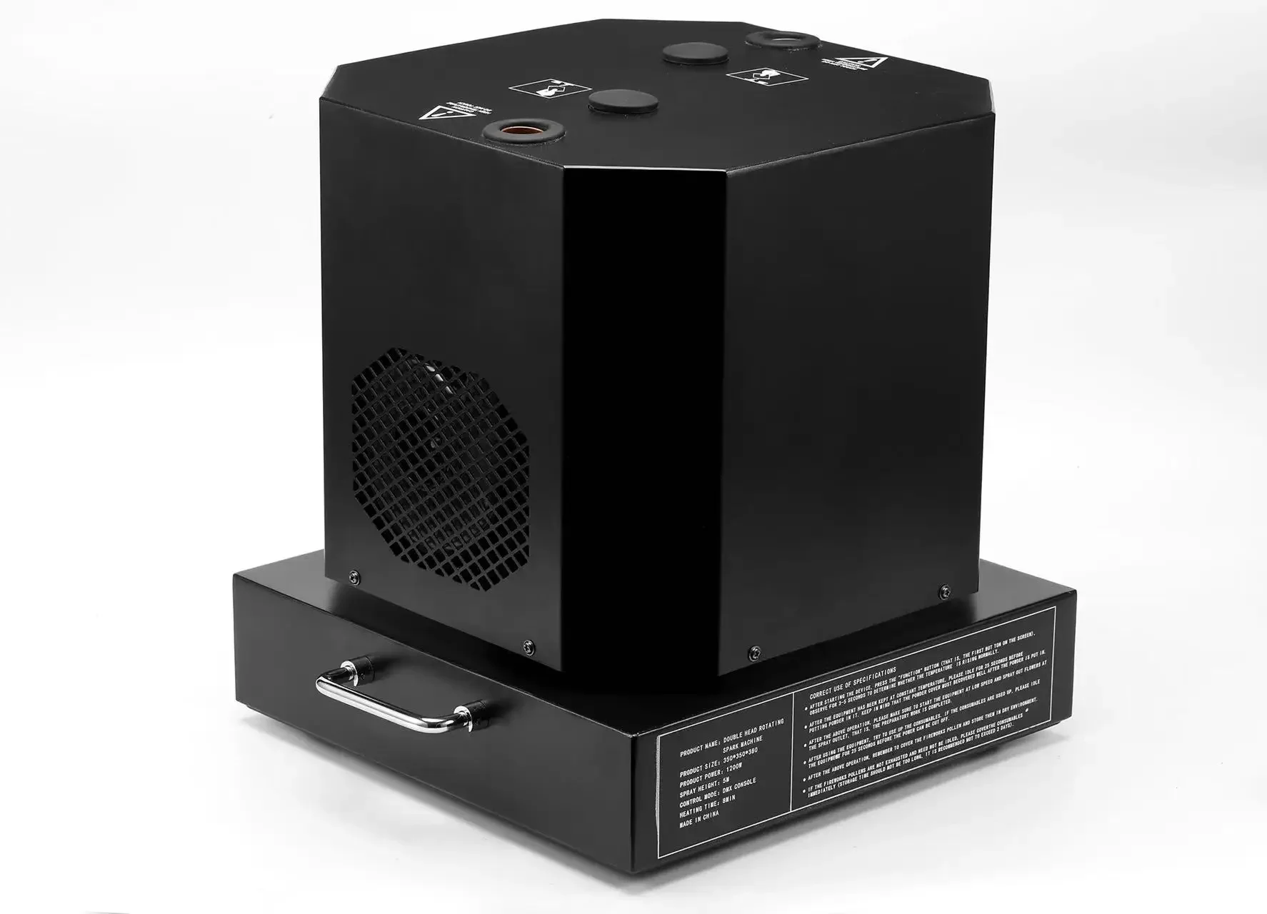 Двойная бесконечная вращающаяся машина для холодных и фейерверков. Машина