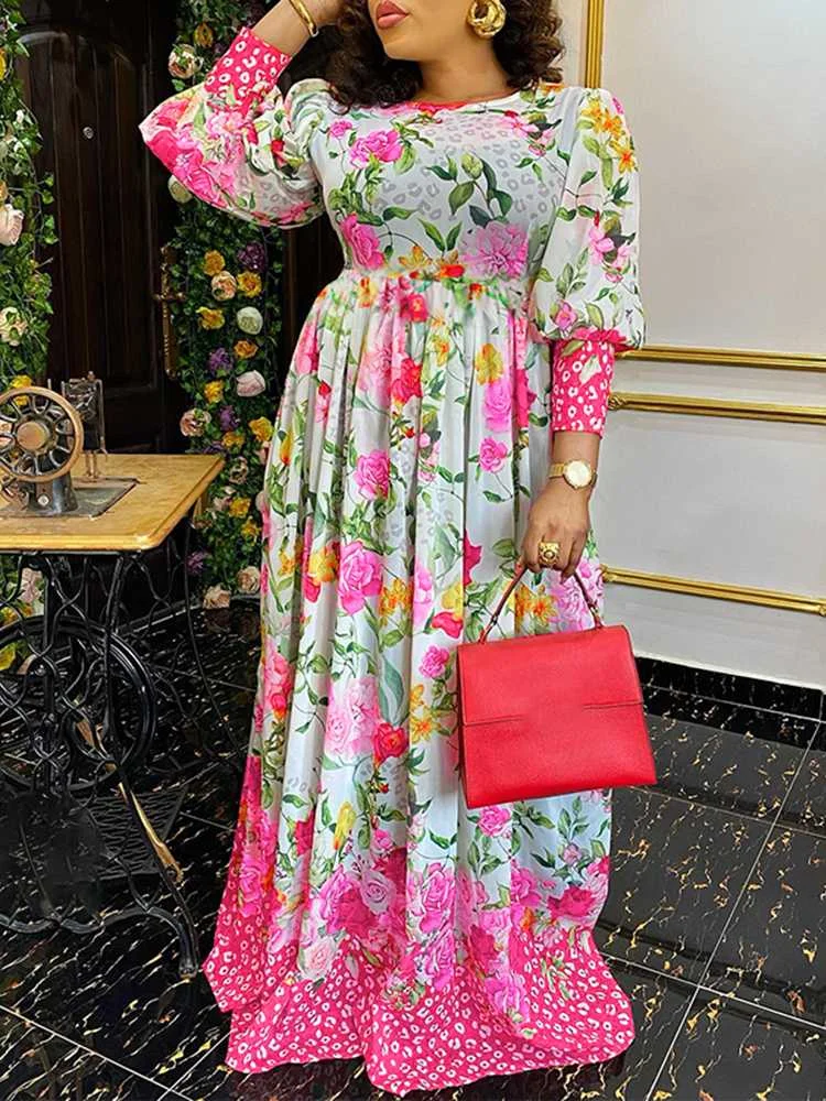 

Summer Dresses For Women 2022 VONDA Floral Printed Party Maxi Dress 2022 VONDA Casual Bohemian Robe Femme Beach Vestido