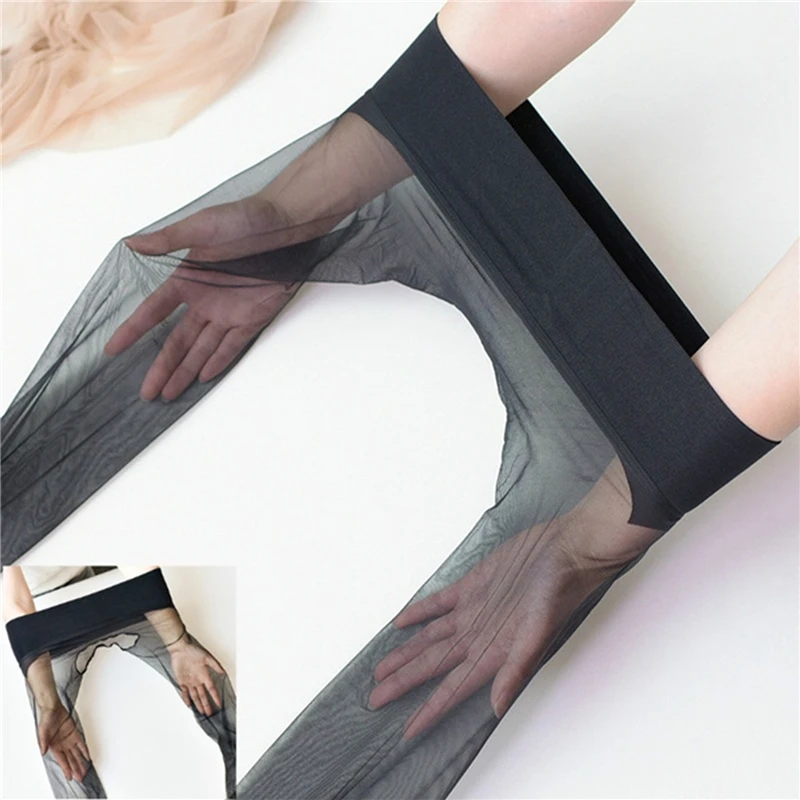 

1D Women's Sexy Super Thin Tights Invisible Pantyhose Female Nylons Stockings Panty Hose Thigh High Stockings Open /Close Crotch