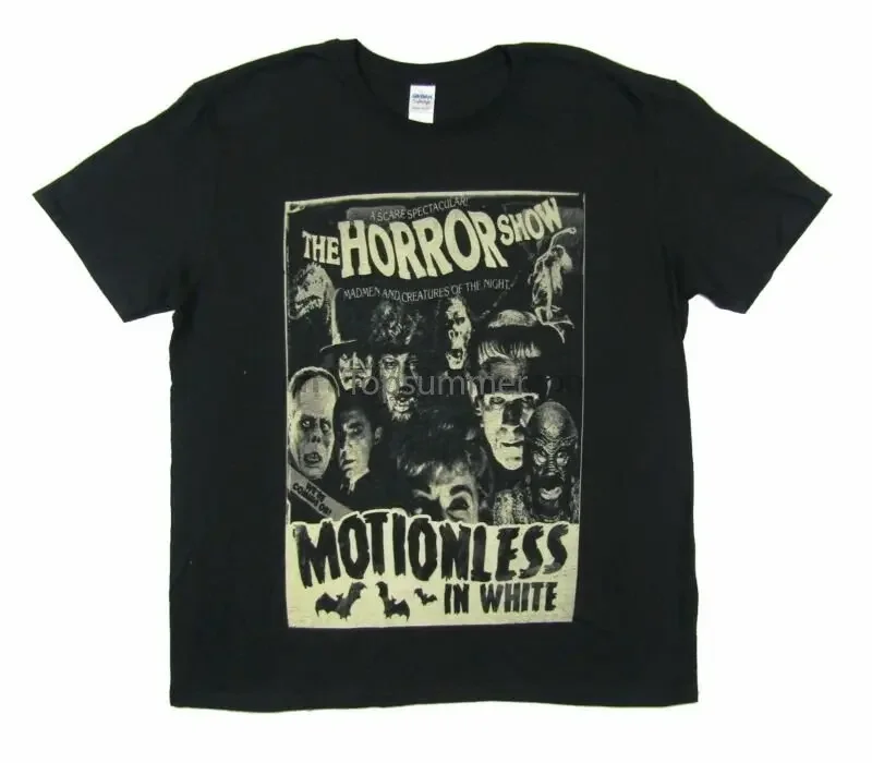 Motionless in White Horror Show Черная футболка Новые тяжелые футболки для мужчин Футболки с