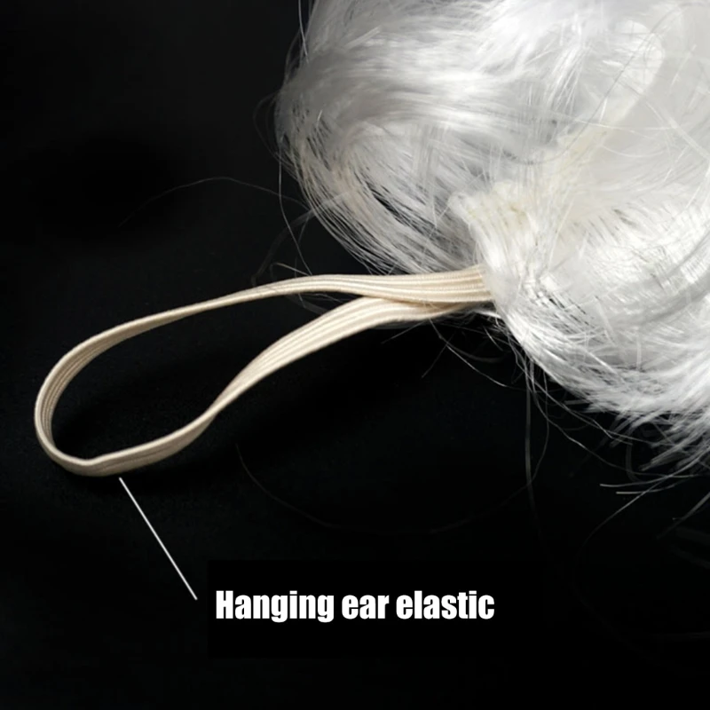 95AB 3 шт. Набор парика и бороды Санты комплект костюмов с бровями вьющиеся парики