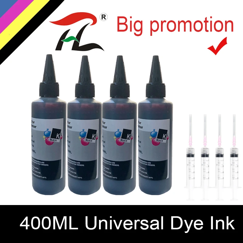

100ML*4Black Universal Refill Ink kit for Epson for Canon for HP for Brother Inkjet Printer CISS Cartridge Printer Ink