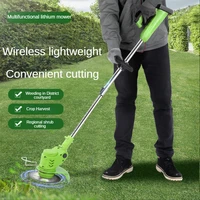 wireless lawn mower small rechargeable multifunction handheld lithium battery high power weeding electric grass trimmer