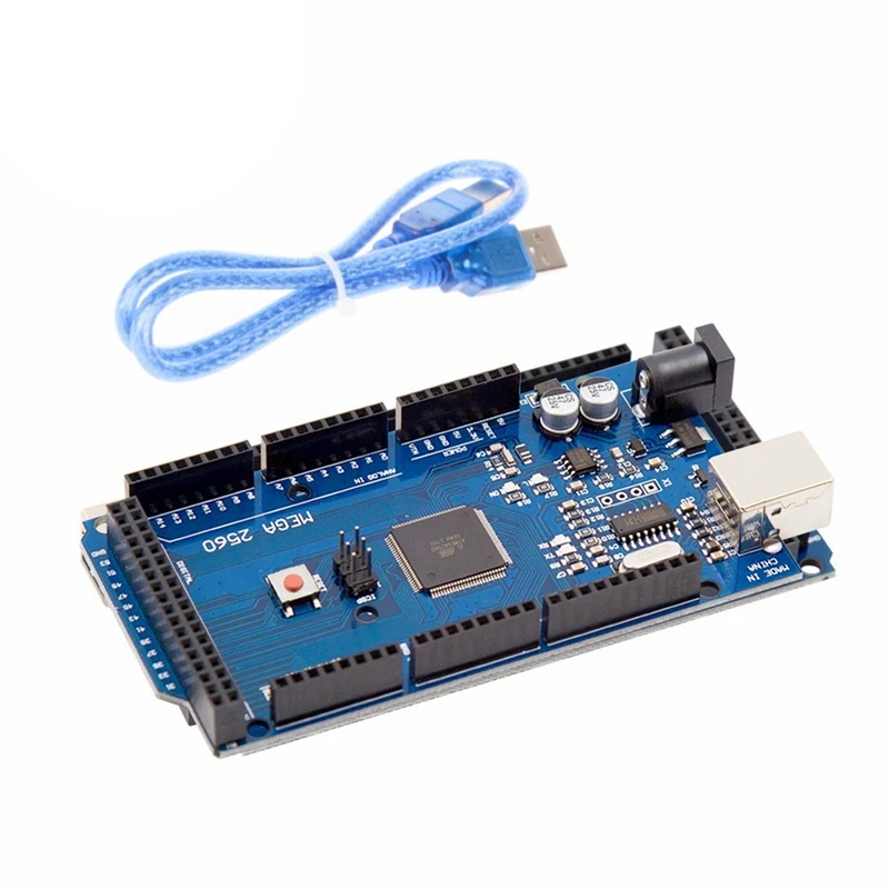 

USB-плата MEGA2560 R3 AVR, макетная плата + USB-кабель, совместимый с Arduino IDE проекты, Соответствует директиве Rohs