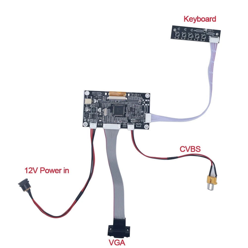

Плата драйвера AT070TN92/90/94 LCD 50Pin VGA + AV комплект 800*480