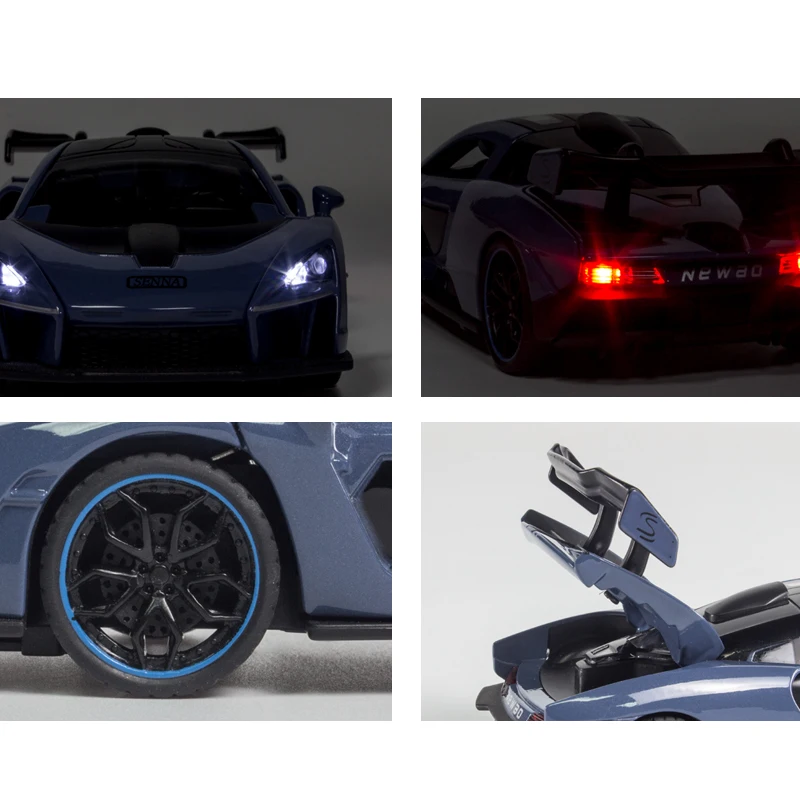 1:32 McLaren Senna 720S 765L модель спортивного автомобиля из сплава Литые металлические