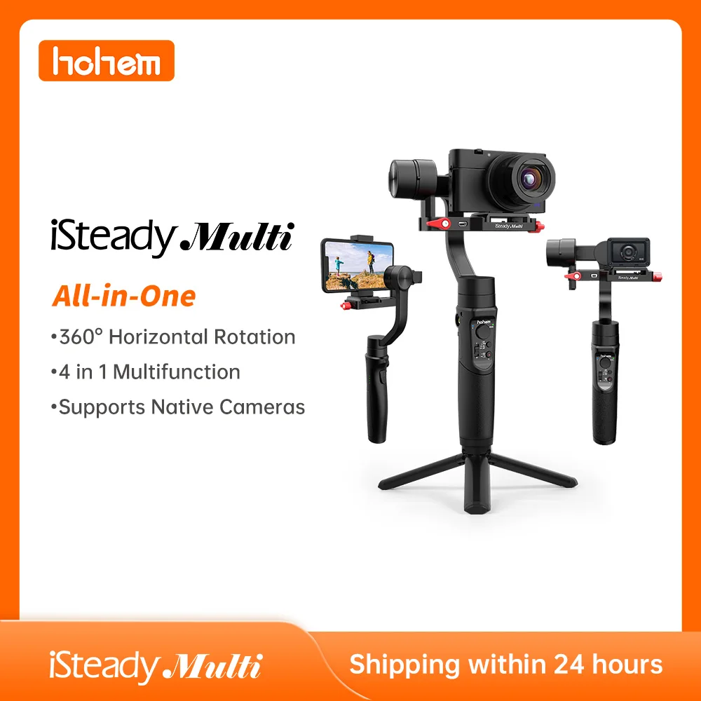 

Hohem iSteady мульти карданный Универсальный 3-осевой Ручной Стабилизатор для телефона и камеры селфи-палка Штатив для GoPro/Sony/смартфона