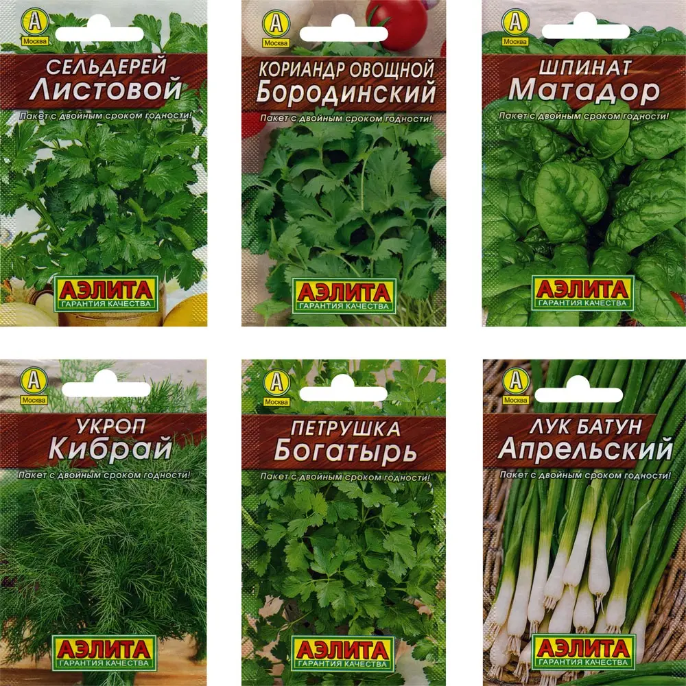 Семена овощей зелени: петрушка листовая укроп кориандр овощной кинза лук батун