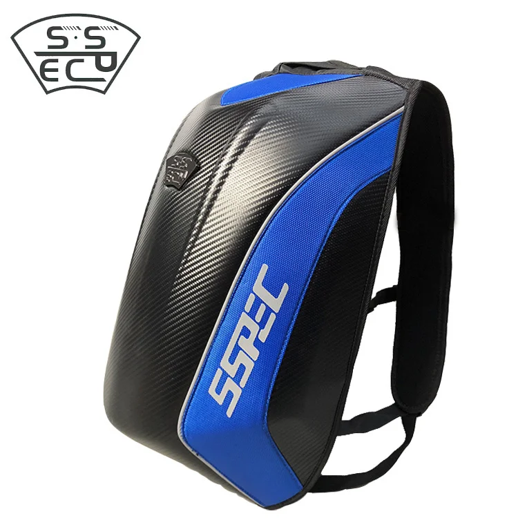 

Мотоциклетный рюкзак из углеродного волокна, водонепроницаемая сумка для мотокросса, твердая оболочка для велосипеда, туристический чемод...