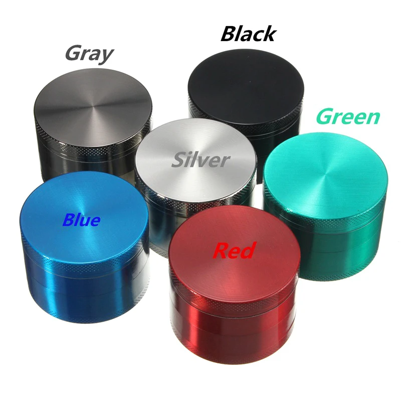 

63mm Zinc Alloy Herb Grinder 4-layers Tobacco Crusher Manual Durable Spice Mills Smoking Accessories For Smoker