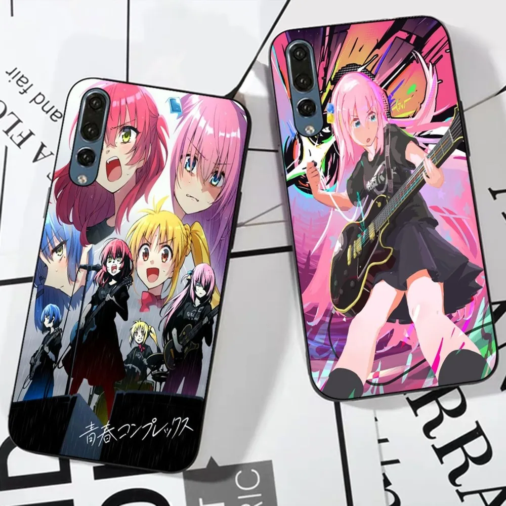 Bocchi The Rock Kessoku Band Phone Case For Huawei P 8 9 10 20 30 40 50 Pro Lite Psmart Honor 70 Mate 20lite