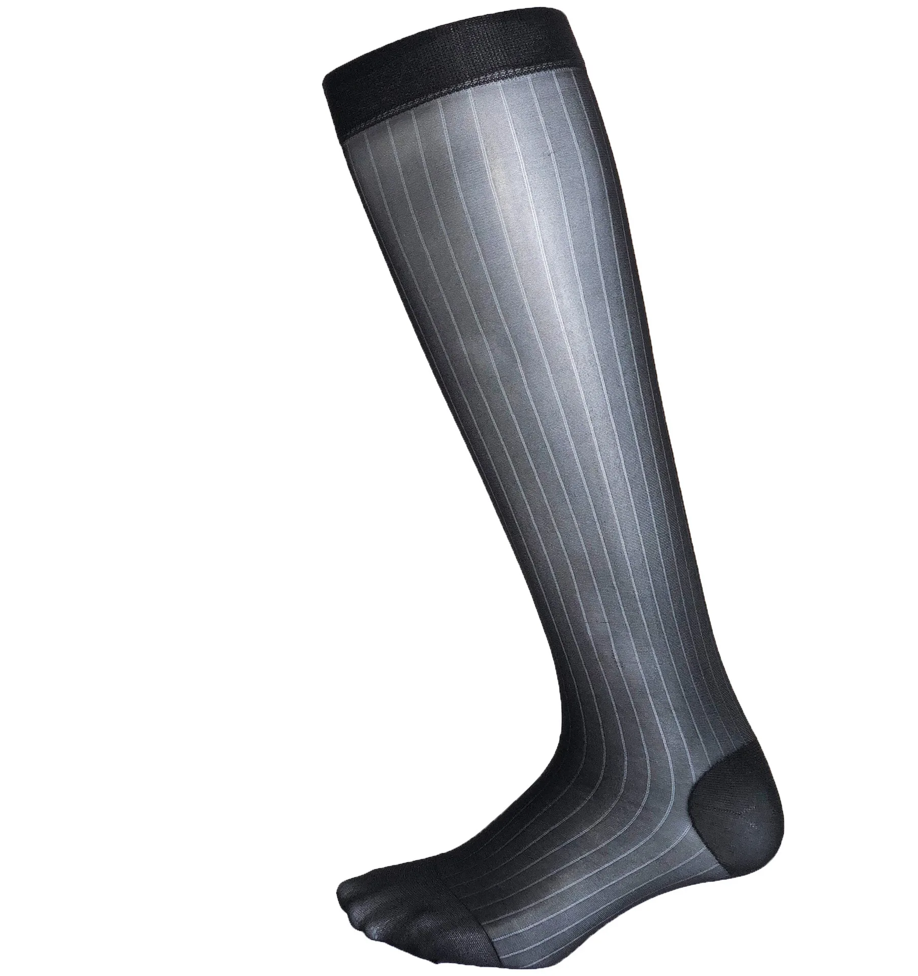 

Носки мужские тонкие в полоску, прозрачные шелковистые мягкие нейлоновые, тонкие сетчатые деловые Элитные, на лето