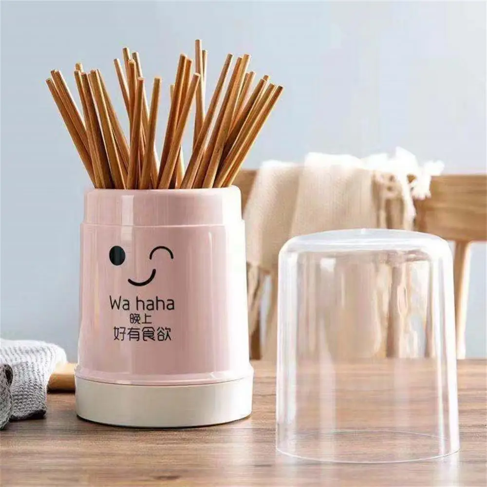 

1 Dust-proof Chopsticks Cage With Lid Chopsticks Container Plastic Tableware Storage Box Chopsticks Basket Household Chopsticks
