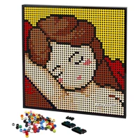 2488pcs pixel art room decorative painting famous sleeping venus portrait mosaic pop diy frame by building blocks toy gift ideas
