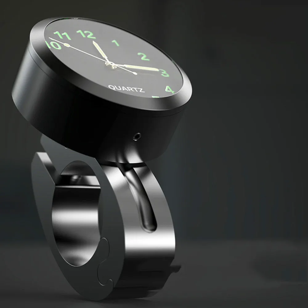 Часы наручные универсальные хромированные с креплением на руль мотоцикла или