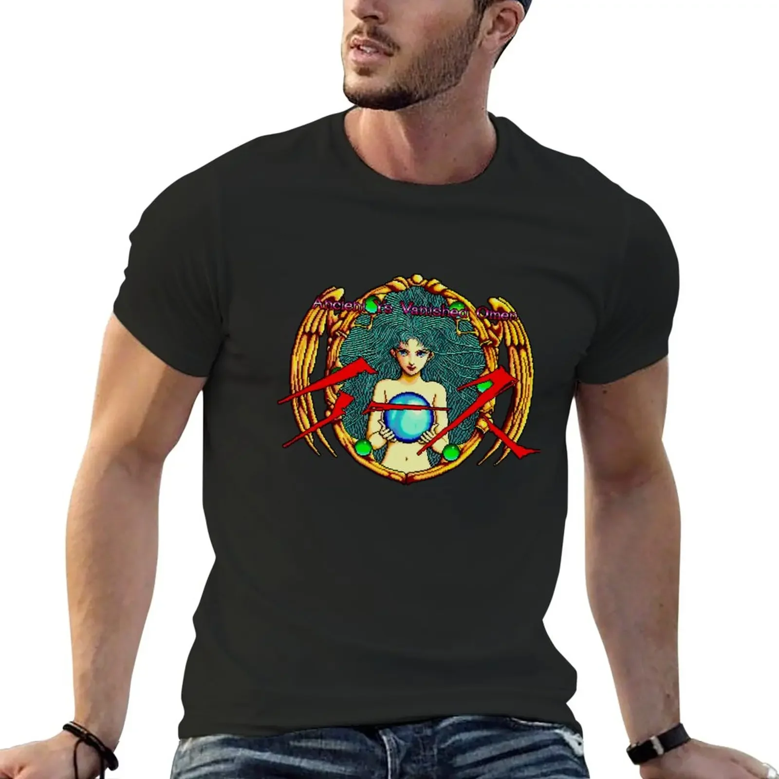 Новинка Ys (Turbografx) футболка с изображением заголовка летний топ дешевые футболки