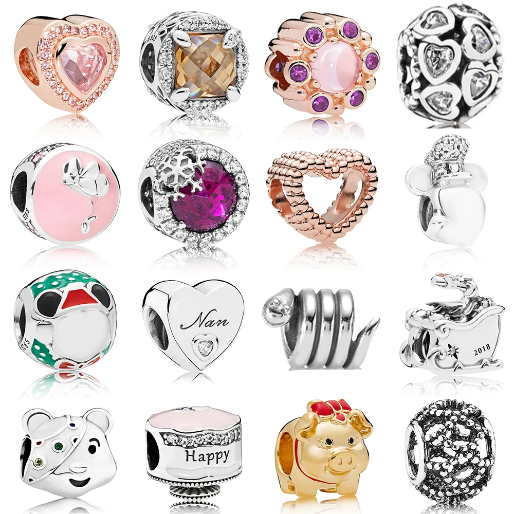 Новинка 100% искусственное серебро 1:1 милая животная золотая свинья роза змея