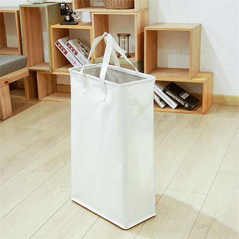 

Home Single Grid Oxford Cloth Portable Dirty Clothes Basket Foldable Storage Bag Wholesale Dirty Clothes Storage Basket Box